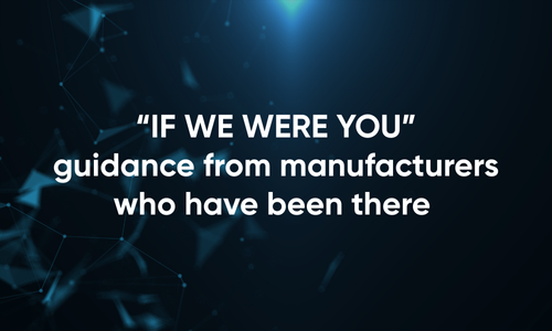 “If we were you” guidance